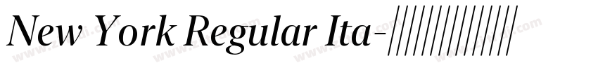 New York Regular Ita字体转换 New York Regular Ita字体转换